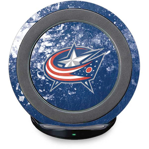 NHL Columbus Blue Jackets Frozen Fast Charge Wireless Charging Stand Skin